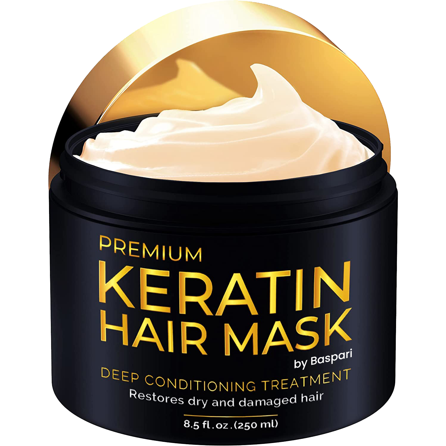 Baspari Premium Keratin Mask Intensive Hair Repair for Silky Smooth,